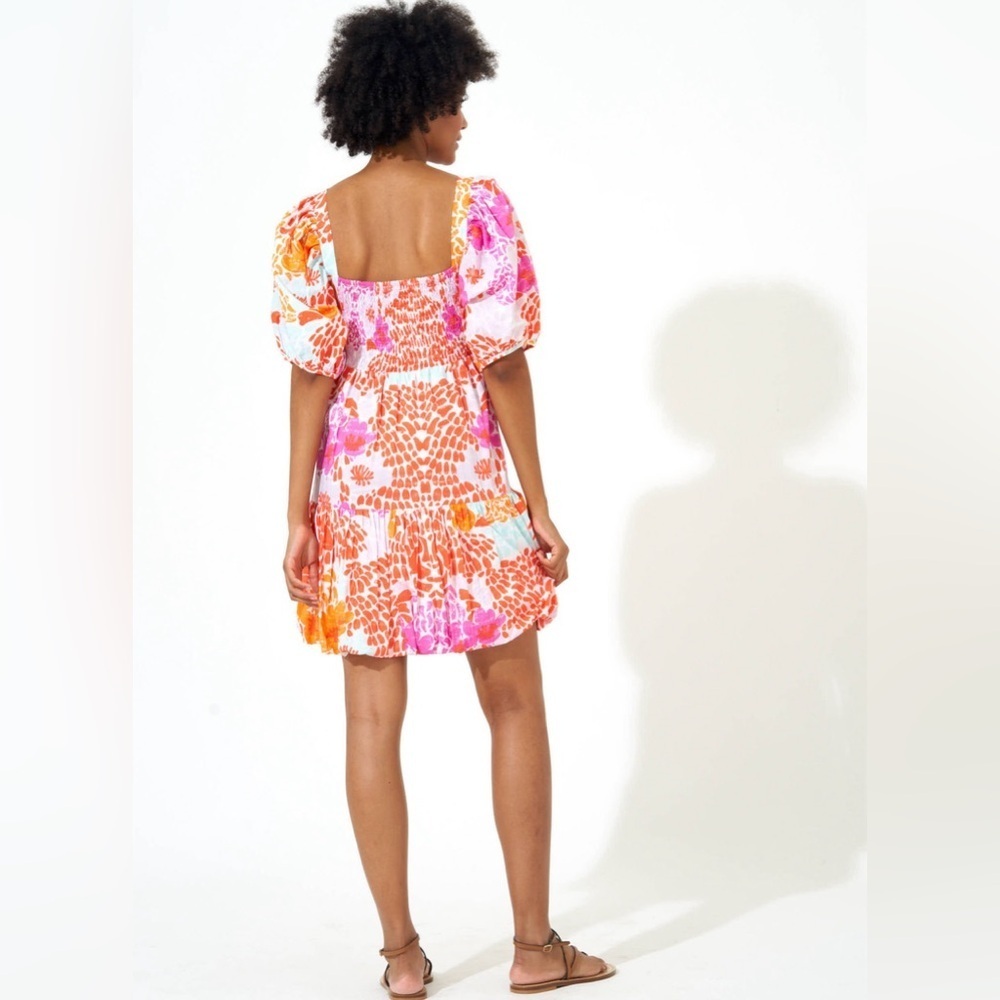 Oliphant TUCKERNUCK Bubble Skirt Mini, Antigua Orange (D6) - Picture 3 of 10